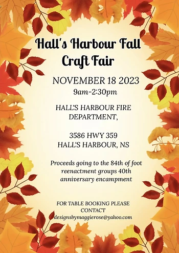Poster for Fall Craft Fair