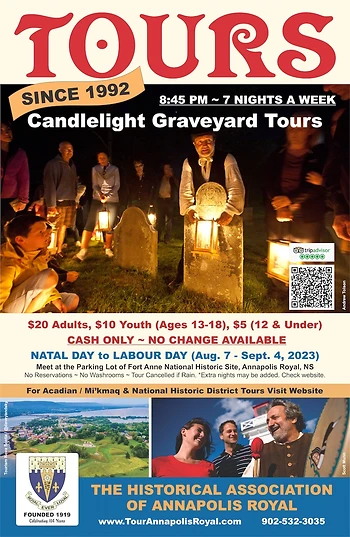 Poster for Candlelight Graveyard Tour