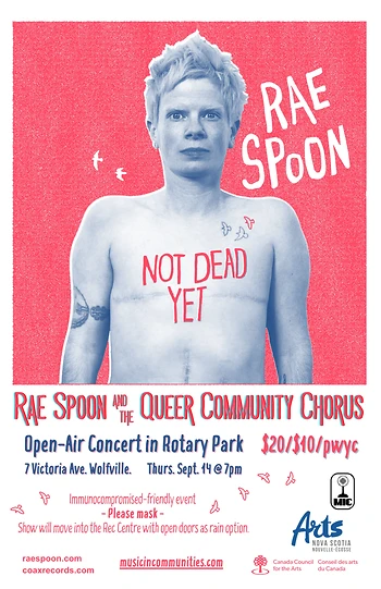Poster for Rae Spoon and Queer Choir
