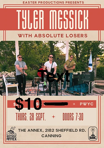 Poster for Tyler Messick and Absolute Losers