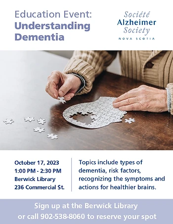 Poster for Understanding Dementia Presentation