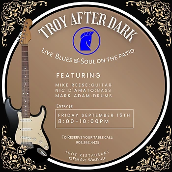 Poster for Blues at Troy After Dark