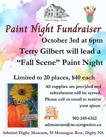 Poster for Paint Night Fundraiser
