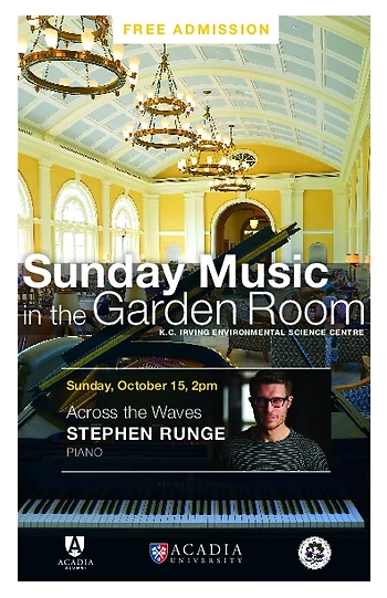 Poster for Sunday Music in the Garden Room