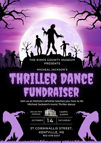 Poster for Thriller Dance Fundraiser