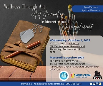 Poster for Wellness Through Art Journaling