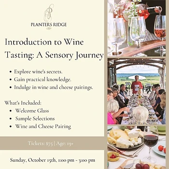Poster for Introduction to Wine Tasting