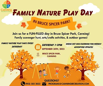 Poster for Family Nature Play Day