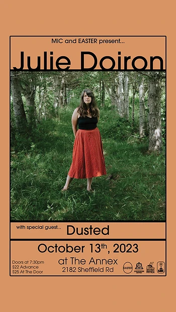 Poster for Julie Doiron and Dusted