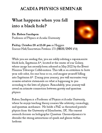 Poster for What happens when you fall into a black hole?