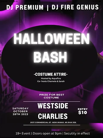 Poster for Halloween Bash