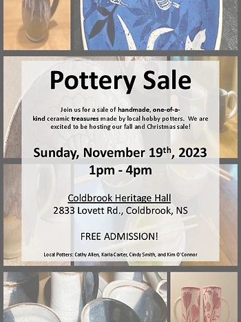 Poster for Pottery Sale