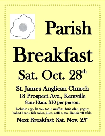 Poster for Parish Breakfast