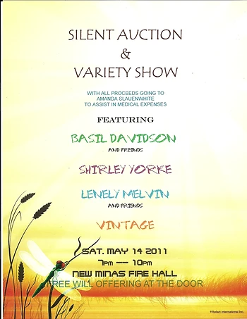 Poster for Silent Auction and Variety Show