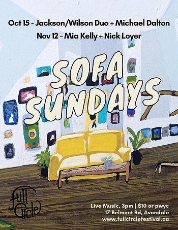 Poster for Sofa Sundays with Mia Kelly + Nick Loyer