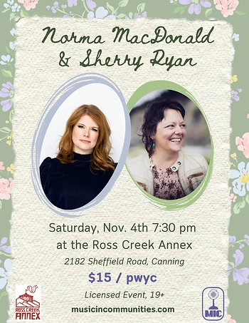 Poster for Norma MacDonald & Sherry Ryan