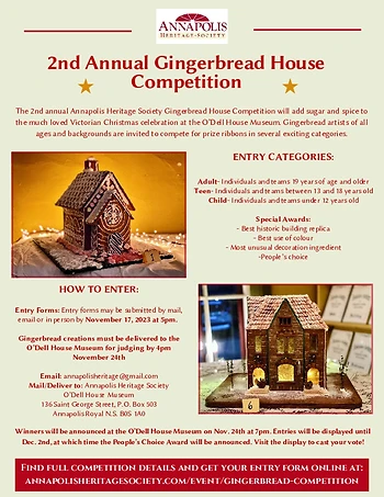 Poster for Gingerbread House Competition