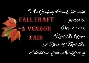 Poster for Fall Craft And Vendor Fair