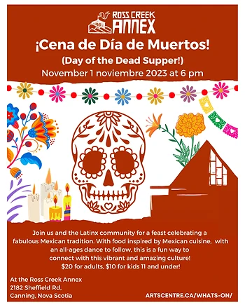 Poster for Día de Muertos Supper