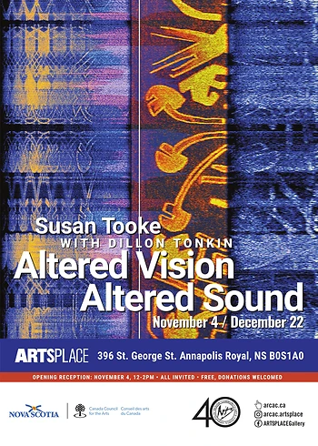 Poster for Altered Vision/Altered Sound - Susan Tooke w.Dillon Tonkin