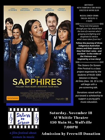 Poster for Sisters on Screen Film Festival