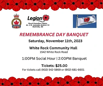 Poster for Remembrance Day Banquet