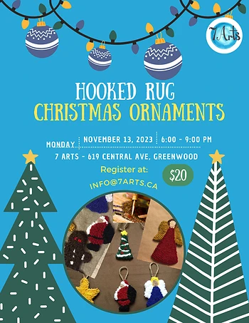 Poster for Hooked Rug Christmas Ornament