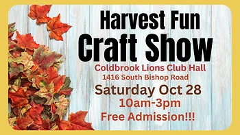 Poster for Harvest Fun Craft Show