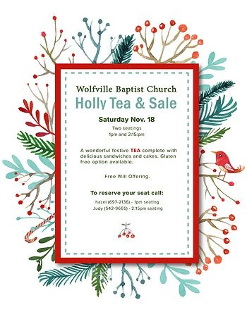 Poster for Holly Tea and Sale