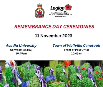 Poster for Remembrance Day Ceremony
