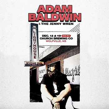 Poster for Adam Baldwin & the Jenny Wren