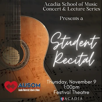 Poster for Student Recital