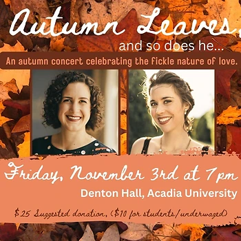 Poster for Voice and Piano Recital | Marie Engle and Mary Castello