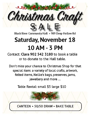 Poster for Christmas Craft Sale