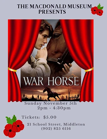 Poster for The War Horse Movie Matinee