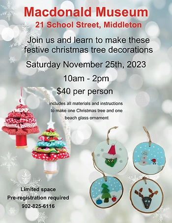 Poster for Christmas Decoration Workshop