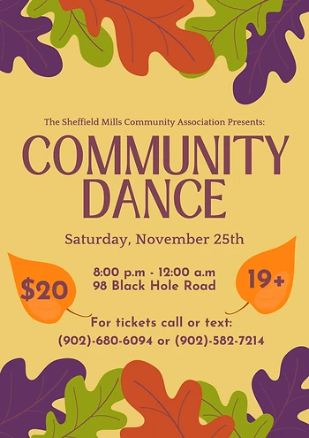 Poster for Community Dance