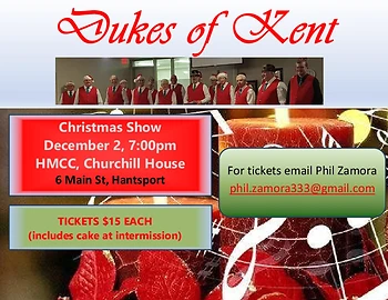 Poster for Dukes of Kent Christmas Show