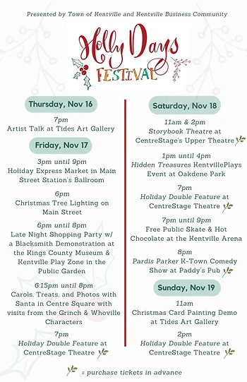 Poster for Holly Days Festival