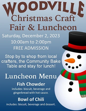 Poster for Christmas Craft Fair & Luncheon