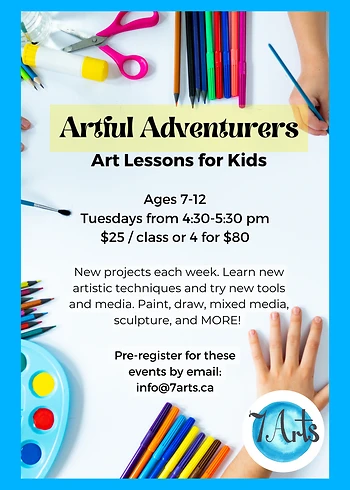 Poster for Youth Art Lessons