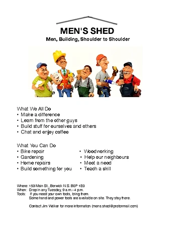 Poster for Men's Shed
