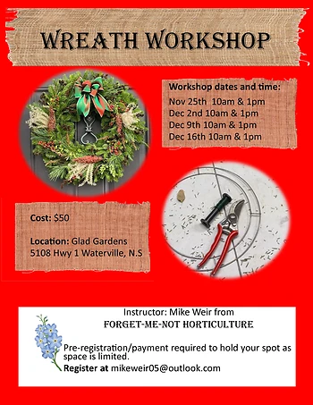 Poster for Wreath Workshop