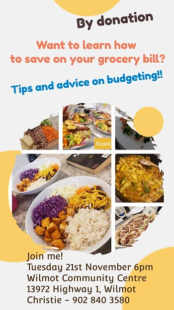 Poster for Save on Grocerys, Budget advice