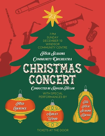 Poster for Four Seasons Orchestra Christmas Concert