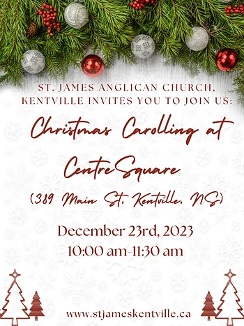 Poster for Christmas Caroling at Centre Square