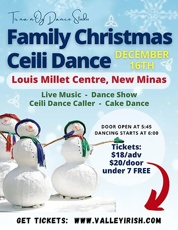 Poster for Family Christmas Ceili Dance