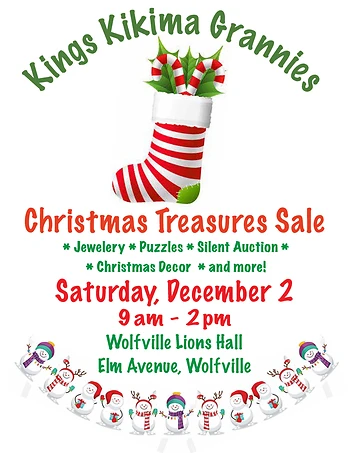 Poster for Christmas Treasures Sale