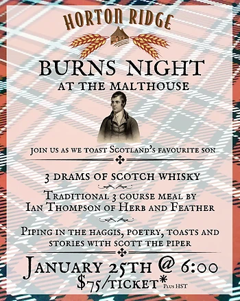Poster for Burns Night