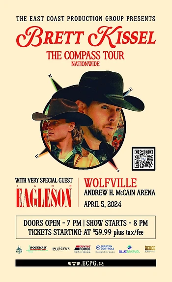 Poster for Brett Kissel Compass Tour